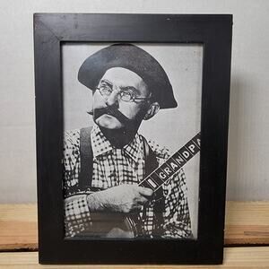 VINTAGE 4.5" X 6.5" Framed Print of Grandpa Jones (Louis Marshall Jones)